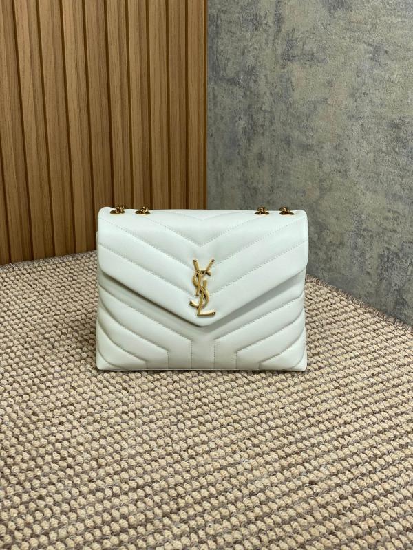YSL 浅灰小号长形信封